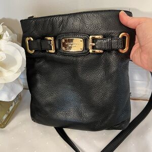 Michael Kors Cross Body Black Purse, Medium-Large, Used